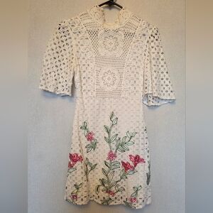 ADFloral Embroidered Lace Dress